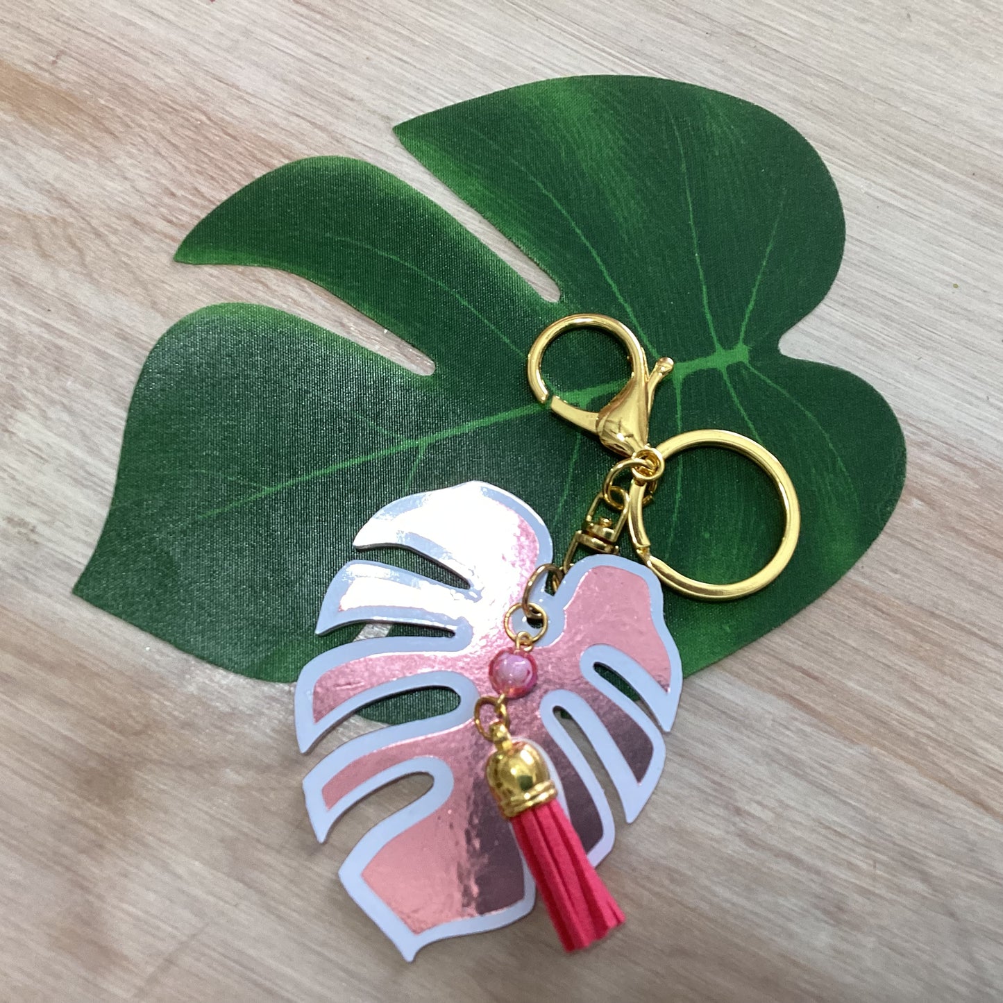 Monstera Keychains