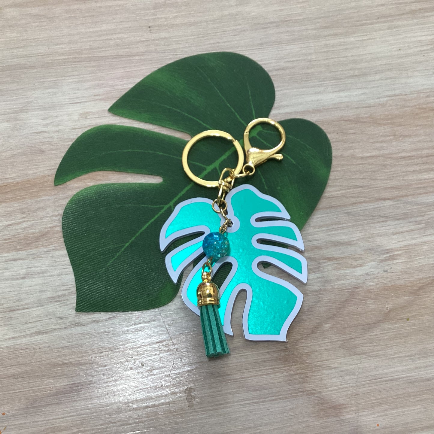 Monstera Keychains